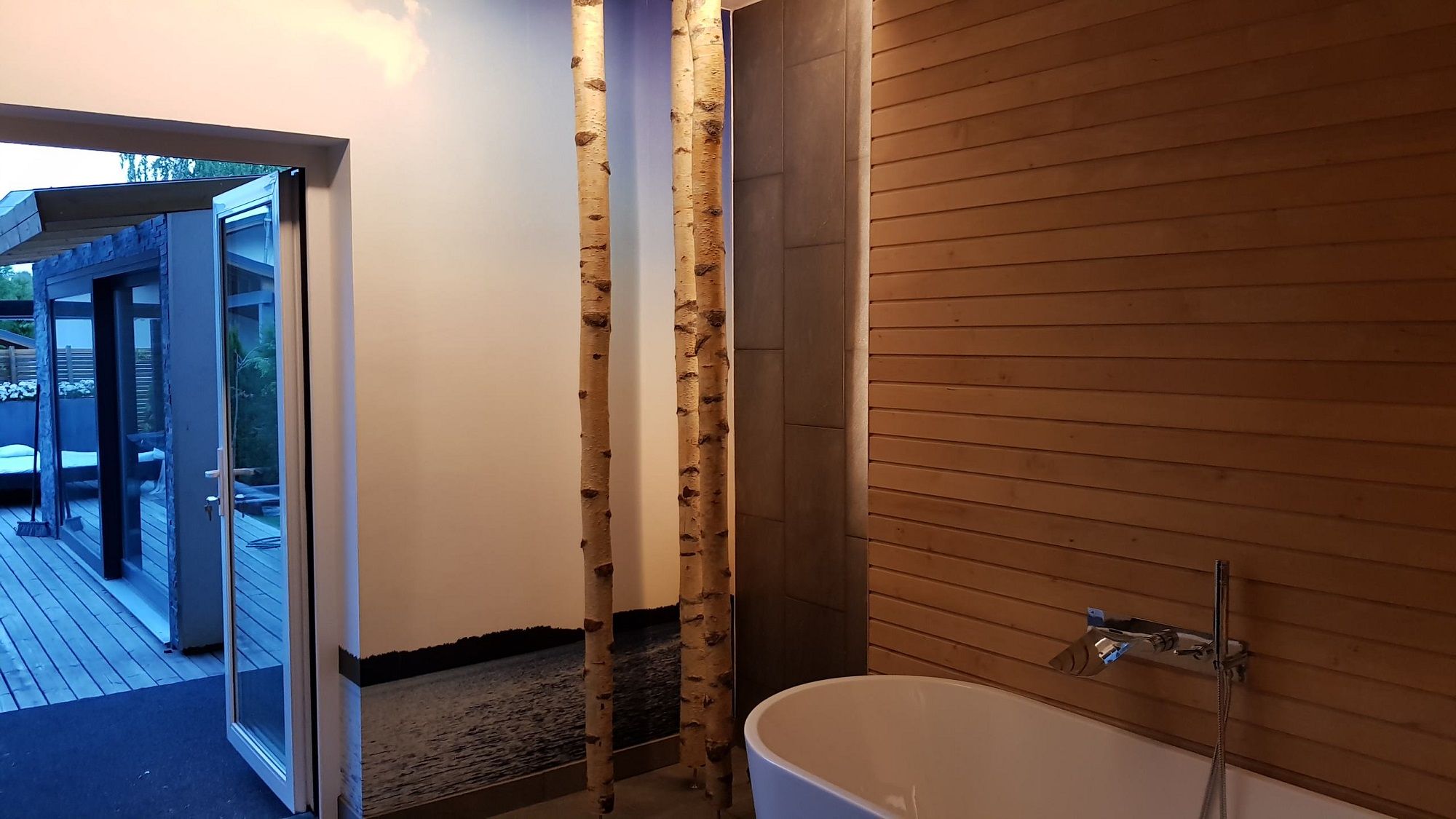 Led tape in the washroom